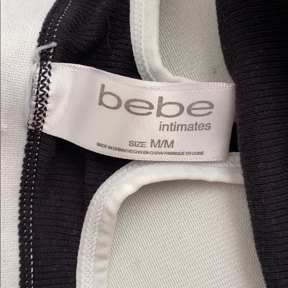 Bebe black and white logo thong panty M - Picture 8 of 10